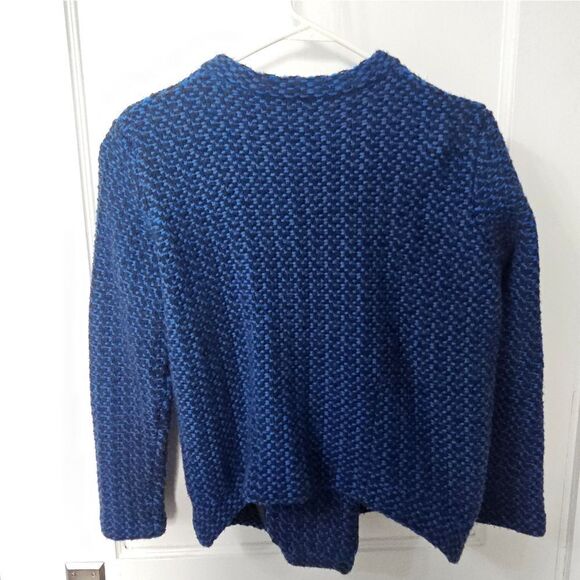 Theory black and blue button down sweater sz m - Picture 2 of 4